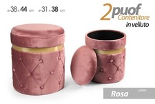 SET 2 POUF CONTENITORE IN