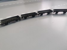 4 carri merci corti sponde basse trenini elettrici marca jousef anni 70/80