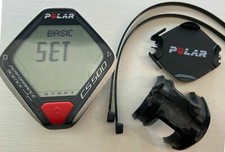 CARDIOFREQUENZIMETRO POLAR CS500, con supporto per i montaggio al manubrio Bici