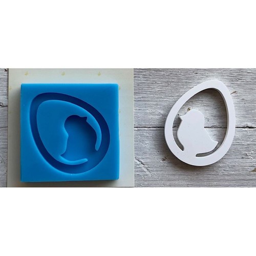 Stampo silicone uovo e - stampo, in