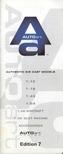 catalogo AUTO ART Car Models 1/12 1/18 1/45 1/45 Aircraft  1/48 Slot 1/ E  aa   