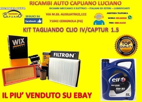 Kit tagliando renault clio - renault,