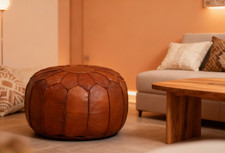 Pouf ottomano pre-riempito in