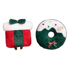 Cuscino di peluche natalizio