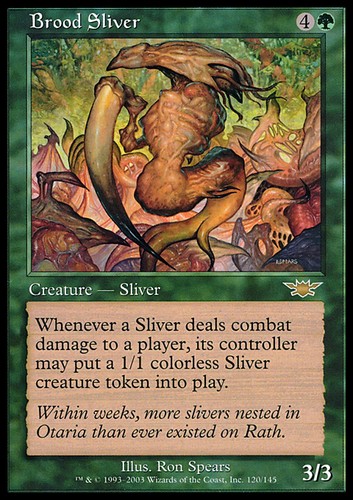 Mtg brood sliver - exc,