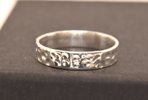 Anello uomo donna martellato - anello,