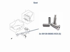 2x Bulloni sedile acciaio inox