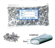 GHIERETTE CRIMPS ALLUMINIO