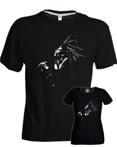 Tshirt bob marley - bob, reggae