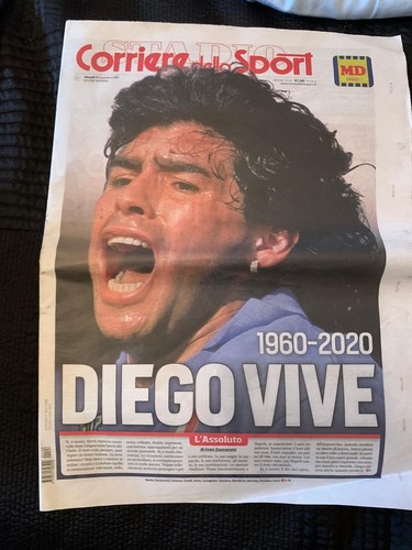 Giornale maradona died - maradona,