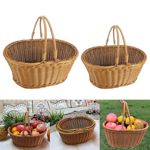Cestino da picnic rustico con
