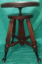 Sgabello pianoforte vintage