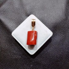 Collana corallo ciondolo perle