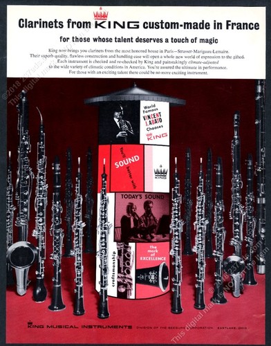 1968 king clarinetto oboe - king,