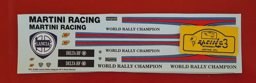 Decal lancia delta - 1/18,