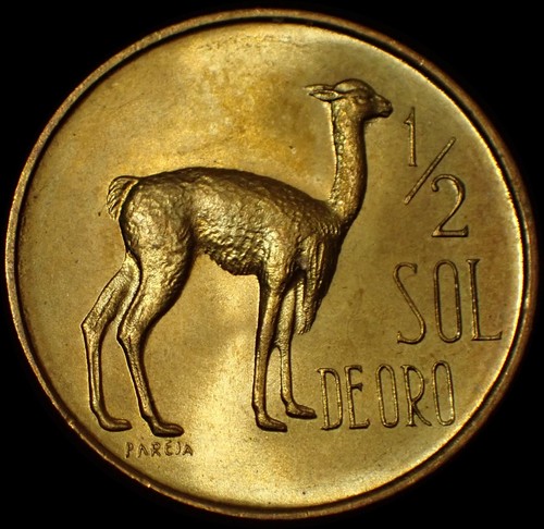 Moneta perù sol de - moneta, 1/2