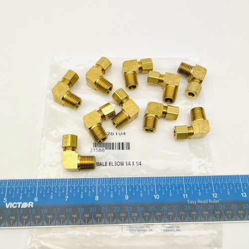 Ottone compressione maschio - ottone,