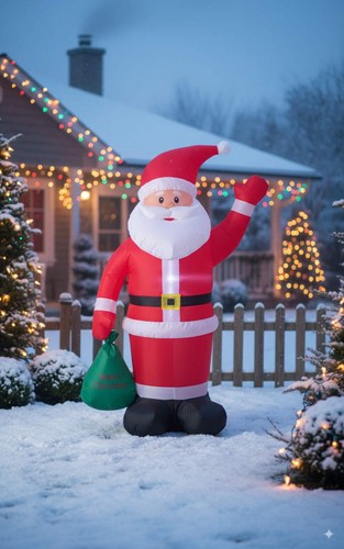 Babbo natale gonfiabile - babbo,