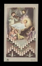 santino-holy card ediz. ANCORA n.8 E GESU' BAMBINO ADORATO DAGLI ANGELI