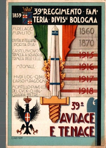 Militari fanteria regg - fanteria, 39°