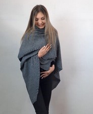 Stola Donna -  Cashmere e Lana merino  fatta con telaio antico