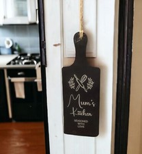 Insegna Cucina Tavola Ardesia Personalizzata da Appendere Incisa Mamma Regalo Inaugurazione Casa