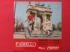 FIORELLI MINI COPPI / LONGLIFE originale BROCHURE DEPLIANT bicicletta epoca