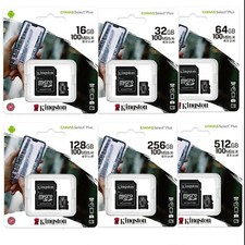 KINGSTON MICRO SD 32GB 64GB 128GB 256GB 512GB 100MB/S MEMORY CARD SDCS2 CLASS 10