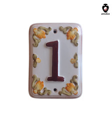 Numero civico in ceramica