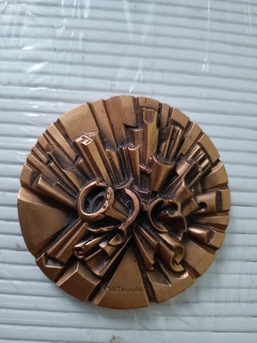 Scultura medaglia bassorilievo - medaglia,