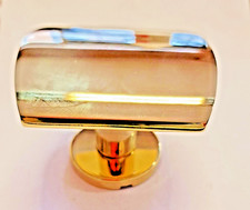 Pomolo Pomo Fisso Porta Portone Ottone Oro Lucido mm. 83x75 DND MARTINELLI