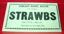 The Strawbs Boston Gig Vintage ORIGINAL 1972 Press/Magazine ADVERT 3.5"x 2"