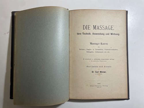 Antico libro die massage - libro,