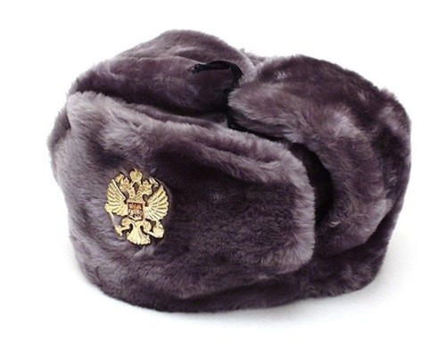 Autentico russo grigio ushanka - autentico,