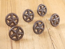 Pomello armadio 6 cassetti estraibili anello stella Texas Western ghisa ferramenta rustica
