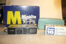 Minolta 16 Model-P fotocamera subminatura obiettivo Rokkor 3,5/25 mm custodia + scatola originale