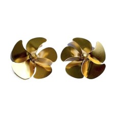 Coppia eliche in ottone a