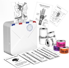 Phomemo M02S - Mini stampante termica wireless Bluetooth portatile 300 dpi HD, a