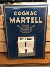 COGNAC MARTELL-raro calendario perpetuo pubbl. vintage epoca bar ristorante