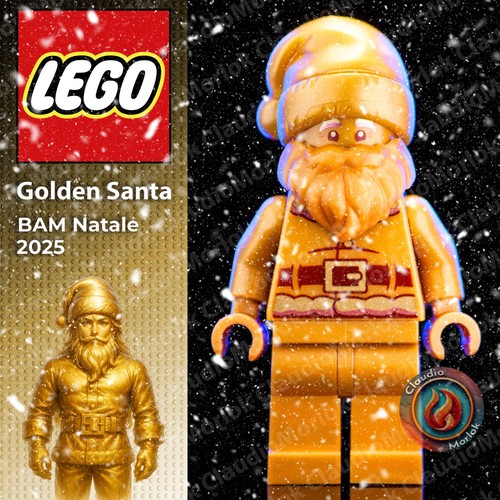 Lego golden santa claus - lego,