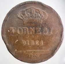 1819 Italy States Sicilia 10