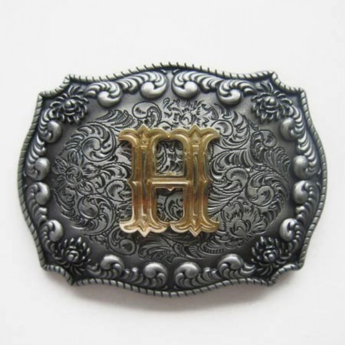 Western fibbia lettera h - western-,