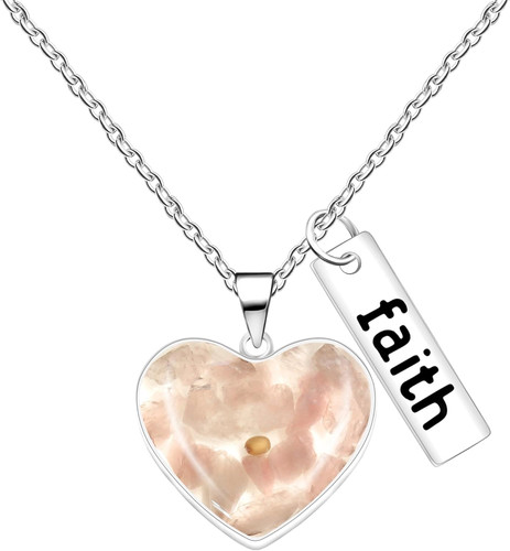Collana cuore con semi - cuore,
