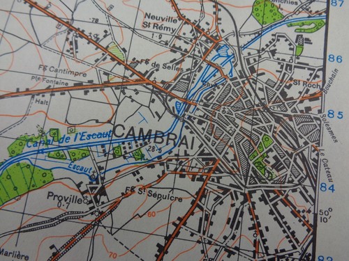 Original ww2 british - army, map