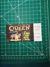 RISTAMPA / RIPRODUZIONE - biglietto volantino tour THE QUEEN FREDDIE MERCURY  :