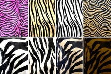 Pelliccia imitazione pelliccia animale tessuti pelliccia sintetica pelo corto tessuti carnevale stampa animalier zebra 