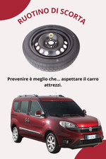 Ruotino di Scorta 16" per FIAT DOBLO (5 fori) dal 2010 al 2022 - 125/80R16