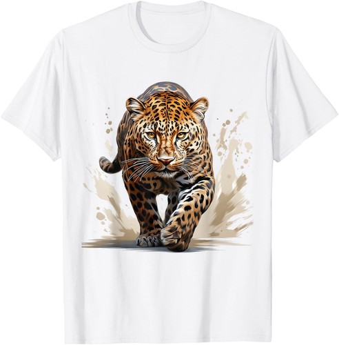 Shirt leopardo pittura - t-shirt,