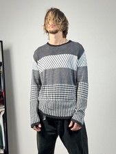 maglione maglione versace astratto multicolore vintage