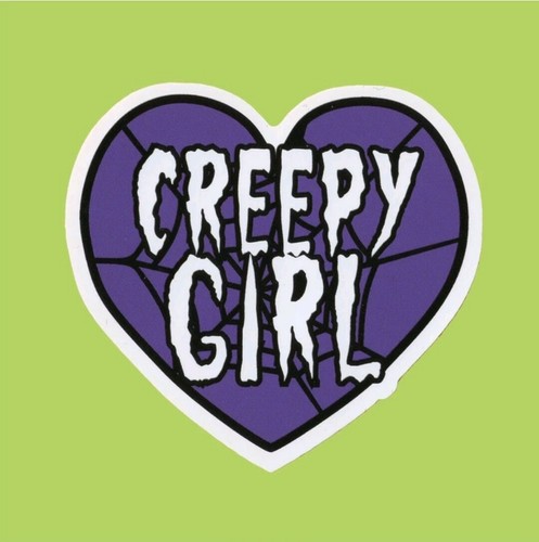 Adesivo ragazza inquietante